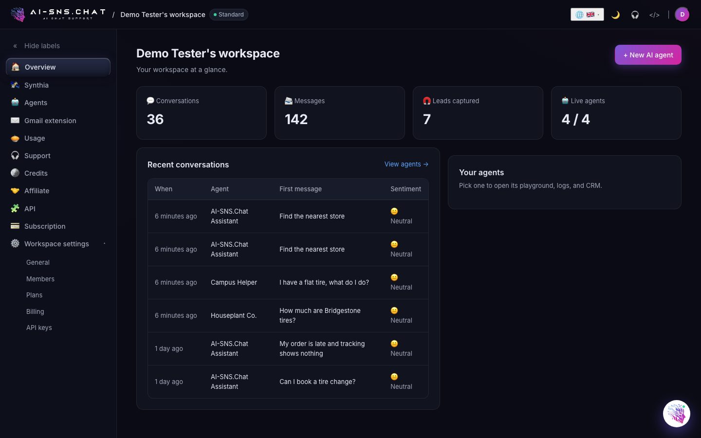 Fleet dashboard